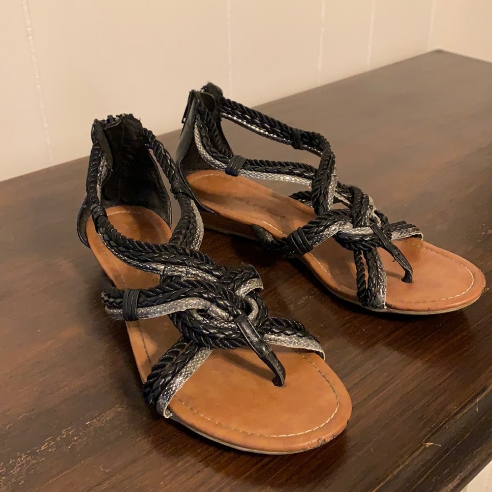 Apostrophe Gladiator Wedge Sandals